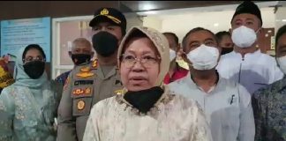 Menteri Sosial (Mensos) Tri Rismaharini menyambangi korban penyekapan dan kekerasan seksual di RSUD RAA Soewondo Kabupaten Pati, Minggu (7/8/2022)