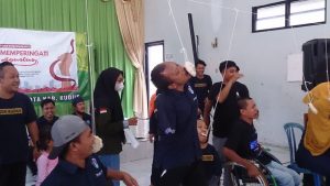 Forum Komunikasi Disabilitas Kudus (FKDK) turut memeriahkan kegiatan lomba 17 Agustus 2022, (Foto : Adam Naufaldo)