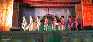 Pertunjukan Ketoprak Kridho Garito di Alun-alun Kembang Joyo Pati, Selasa (23/8/2022) malam tadi