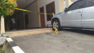 Kantor DPRD Pati dipasangi garis polisi kamis (25/8/2022)