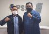 Ketua Umum Persipa Pati, Joni Kurnianto (kanan)