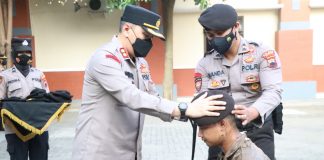 Pembaretan Bintara Remaja Polres Kudus, (Foto : Adam Naufaldo)