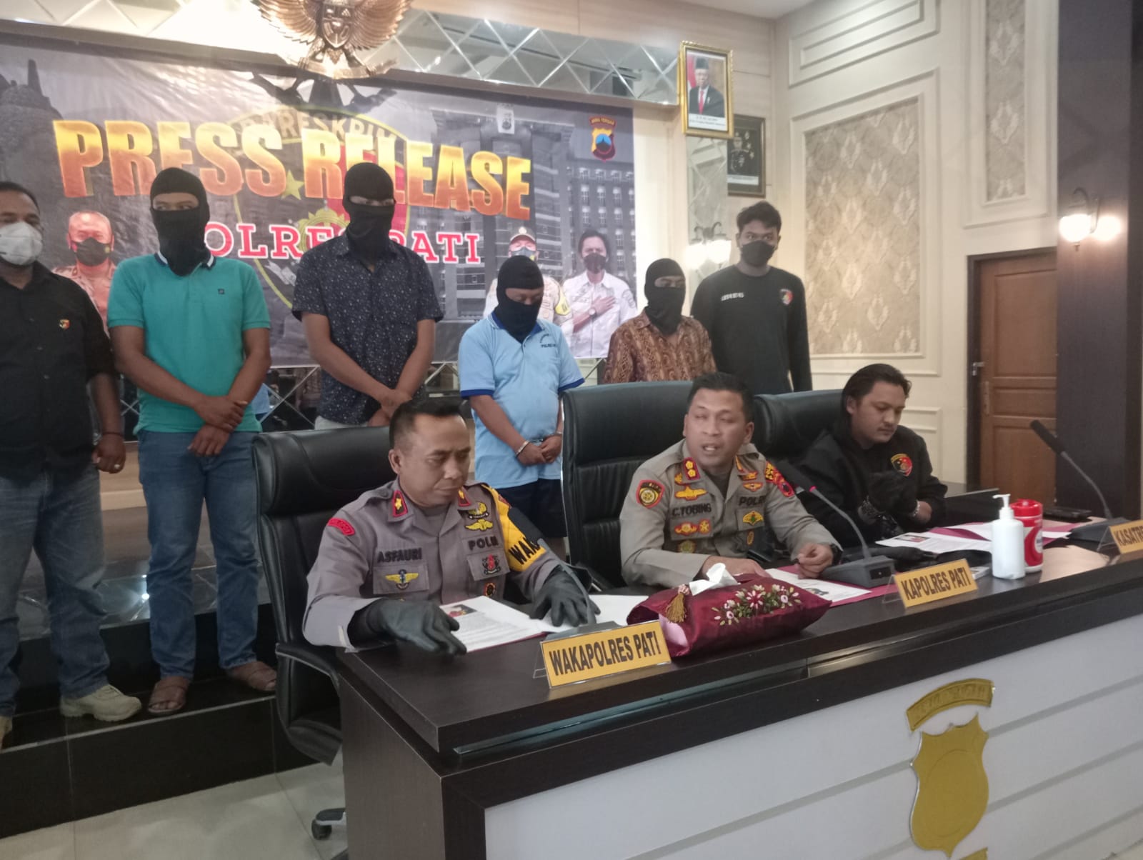 Pelaku pencurian berkas-berkas di Instansi Pemkab Pati diancam hukuman lima tahun penjara