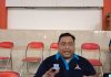 Ketua DPC Partai Demokrat Kabupaten Pati, Joni Kurnianto menjawab pertanyaan wartawan
