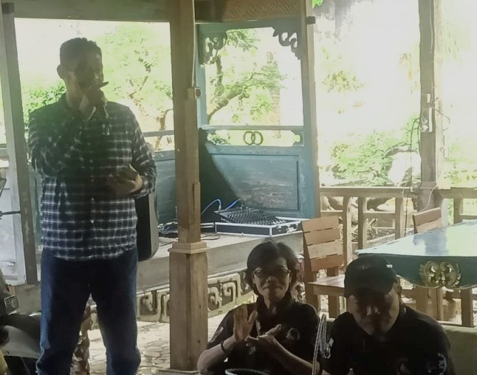 Ketua DPD BANN Pati saat memberikan sambutan Ketua DPD BANN Pati saat memberikan sambutan