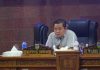 Ketua DPRD Kabupaten Kudus Masan saat memimpin Rapat Paripurna