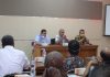 Kepala BPBD Pati, Martinus Budi Prasetya (tengah) saat FGD dengan stakeholder terkait mengenai persoalan kebencanaan