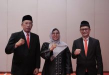 Tiga anggota Bawaslu Provinsi Jawa Tengah periode 2022-2027 dilantik (foto: Bawaslu Jateng)