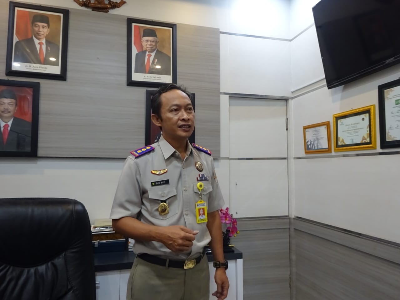 Pratomo Adi Wibowo selaku Kepala Kantor Pertahanan Kabupaten Kudus