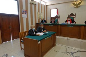 Berlangsung persidangan lanjutan terdakwa RH yang digelar di PN Pati, Kamis (6/10/2022)
