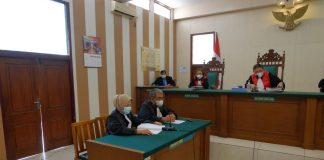 Berlangsung persidangan lanjutan terdakwa RH yang digelar di PN Pati, Kamis (6/10/2022)