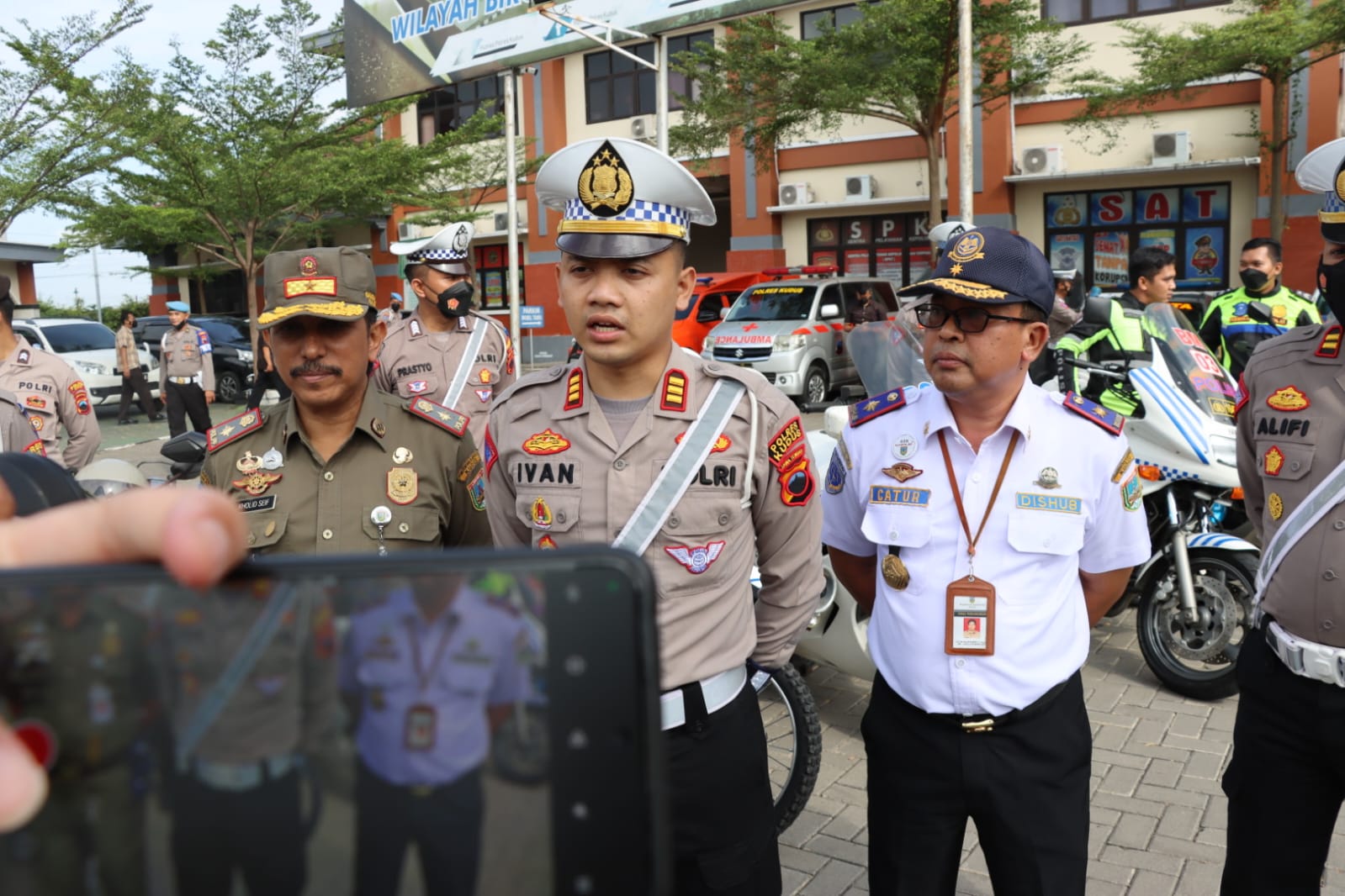 Kasatlantas Polres Kudus AKP Ivan Prabowo saat ditemui di sela kesibukannya