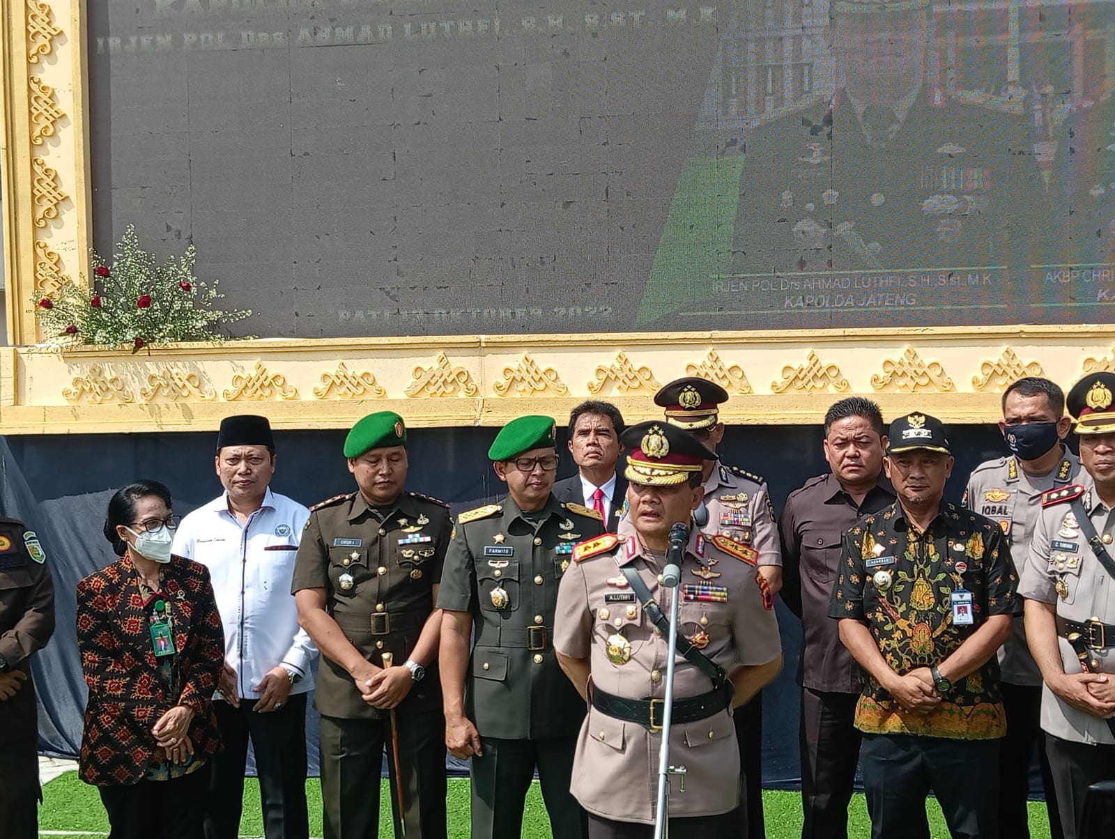 Kapolda Jawa Tengah, Irjen Pol Achmad Luthfi saat peresmian Polres Pati menjadi Polresta Pati, Kamis (13/10/2022)