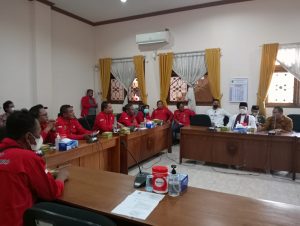 Berlangsung audiensi LSM Joyo Kusumo dengan komisi C DPRD Pati