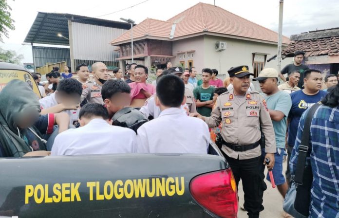 Polsek Tlogowungu mengamankan enam pelajar yang diduga akan melakukan aksi tawuran sesama pelajar