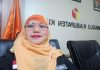 Ketua Divisi SDM dan Organisasi Bawaslu Kabupaten Kudus selaku Ketua Pokja rekrutmen panwascam, Eni Setyaningsih