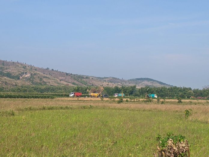 Ilustrasi lahan di kawasan Pegunungan Kendeng