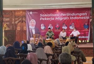 Sosialisasi Perlindungan Pekerja Migran Indonesia yang digelar di Resto Ulam Sari Kudus