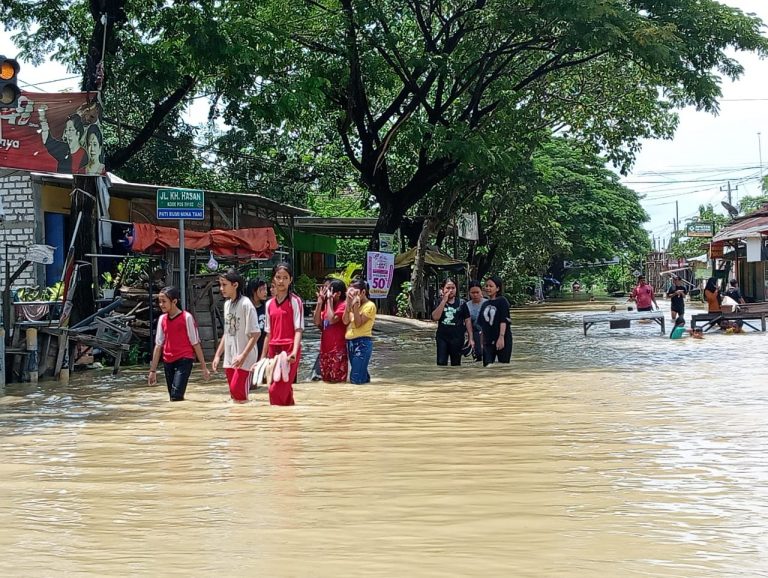 Banjir Melanda Tiga Desa di Jakenan