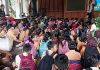 Ratusan pelajar mulai tingkat PAUD hingga SD meriahkan acara Hari Aksara Internasional (HAI) yang digelar di Pendopo Kabupaten Pati