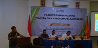 Bawaslu menggelar kegiatan Fasilitasi Penanganan Temuan dan Laporan Pelanggaran bertempat di Hotel Poroliman Kabupaten Kudus