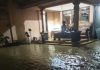 Penampakan banjir di salah satu sudut rumah warga