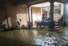 Penampakan banjir di salah satu sudut rumah warga