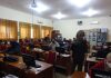 Foto: Tampak Peserta Serius Menghadapi Test Cat PPK yang diawasi oleh Ketua KPU Kudus Naily Syarifah