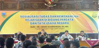 Foto: Kejaksaan Tinggi Jawa Tengah saat memberikan sosialisasi kemarin di Pemkab Kudus
