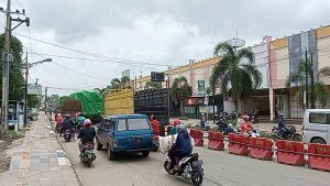Kondisi lalu lintas di Juwana, Selasa (27/12/2022)