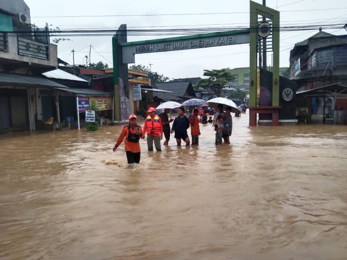 Ilustrasi banjir di salah satu titik di Kabupaten Pati