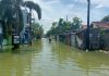 Ilustrasi penampakan banjir di Desa Bumirejo Kecamatan Juwana Kabupaten Pati