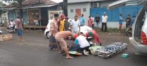 Kecelakaan lalu lintas di Jln Pati - Tayu, Desa Ngemplak Kidul, Kecamatan Margoyoso, Pati, Jumat (27/1/2023)