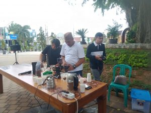 Foto: salah satu kegiatan pelatihan pembuatan kopi yang digelar oleh Disbudpar Kudus