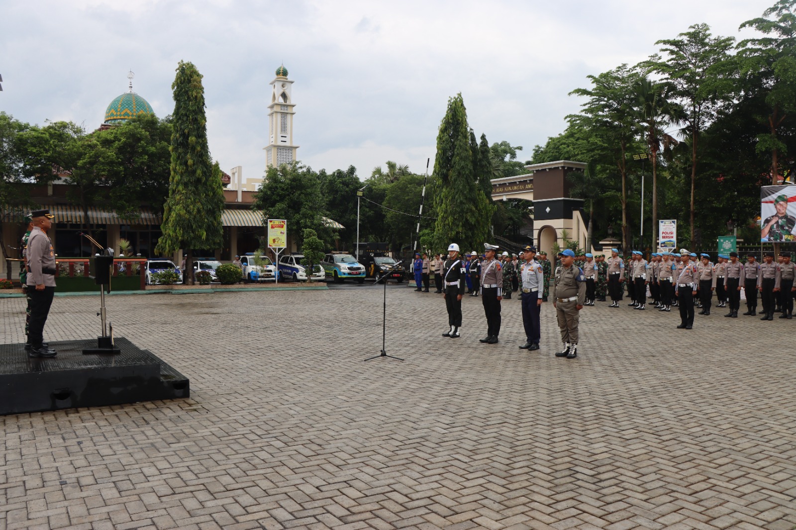 Apel gelar pasukan mengawali operasi sandi keselamatan 2023 di Mapolresta Pati