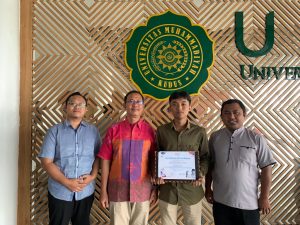 Foto: Mahasiswa Universitas Muhammadiyah Kudus pencipta aplikasi prediksi peminjaman syari'ah