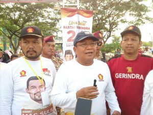 Anggota DPR RI Fraksi Gerindra Abdul Wahid bersama dengan Ketua Gerindra Kudus Sulistyo Utomo