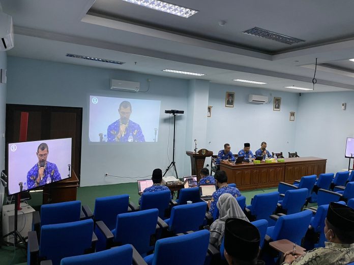 Foto: Kegiatan Bimtek Aplikasi Jogo Santri yang digelar di Ballroom Wakil Bupati Demak lantai satu (istimewa) Foto: Kegiatan Bimtek Aplikasi Jogo Santri yang digelar di Ballroom Wakil Bupati Demak lantai satu (istimewa)