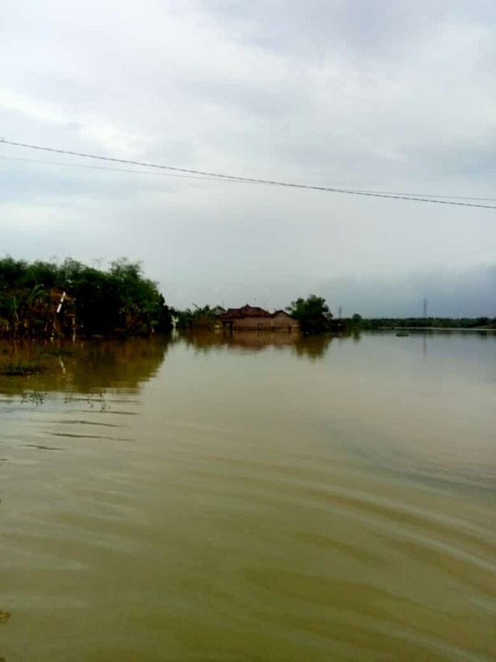 Ilustrasi banjir di Kabupaten Pati