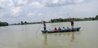 Banjir merendam di salah satu desa di Kabupaten Pati