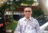 Foto : Ketua Garank 1 Seleksi Perades UNPAD Teguh Santoso usai ditemui audiensi bersama Bupati Kudus Hartopo
