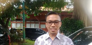 Foto : Ketua Garank 1 Seleksi Perades UNPAD Teguh Santoso usai ditemui audiensi bersama Bupati Kudus Hartopo