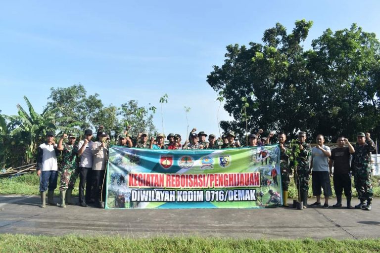 Cegah Bencana, Dandim Sarankan Warga Demak Lakukan Penanaman Pohon