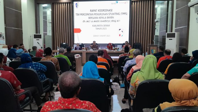 Foto: Jajaran BKKBN Republik Indonesia saat berada di Gedung Grhdika Bina Praja Kabupaten Demak