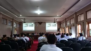 Pelaksanaan FGD Solusi Mengatasi Banjir di Kabupaten Pati di Ruang Penjawi Pendopo Pati, Rabu (15/3/2023)