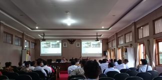 Pelaksanaan FGD Solusi Mengatasi Banjir di Kabupaten Pati di Ruang Penjawi Pendopo Pati, Rabu (15/3/2023)