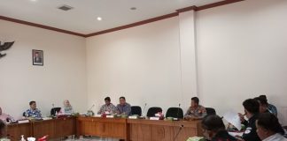 Berlangsung audiensi mempertanyakan tanah sengketa Desa Karangsari Kecamatan Cluwak Pati, Kamis (16/3/2023)