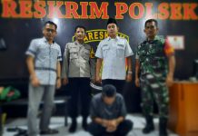Foto: Kapolsek Kota Kudus yang berhasil mengamankan seorang pencopet di Even Dandangan