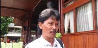 Foto: Ketua Federasi P3A Sistem Waduk Kedung Ombo Kudus seusai ditemui dalam mengikuti Musrenbang RKPD 2024 yang digelar di Pendopo Kabupaten Kudus
