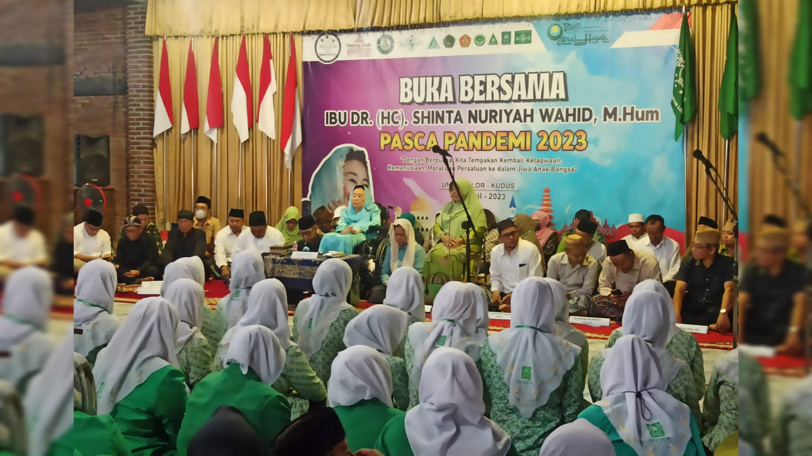 Foto: Buka bersama yang digelar di Kampung Sawah Segaran Undaan Lor Kudus